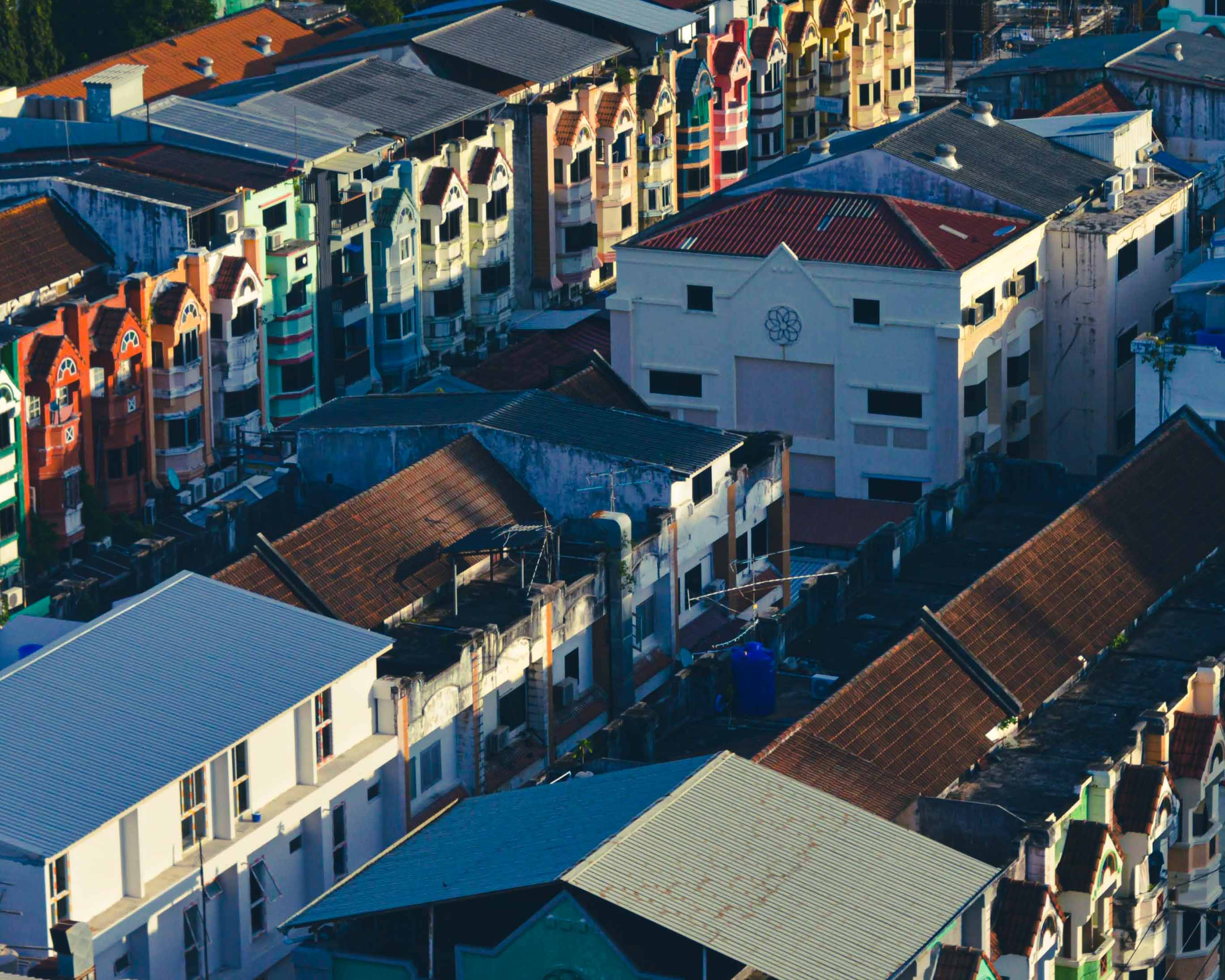 Thai houses, colorful, nice lighting
